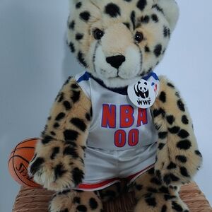 Build-A-Bear Plush Cheetah with NBA Jersey